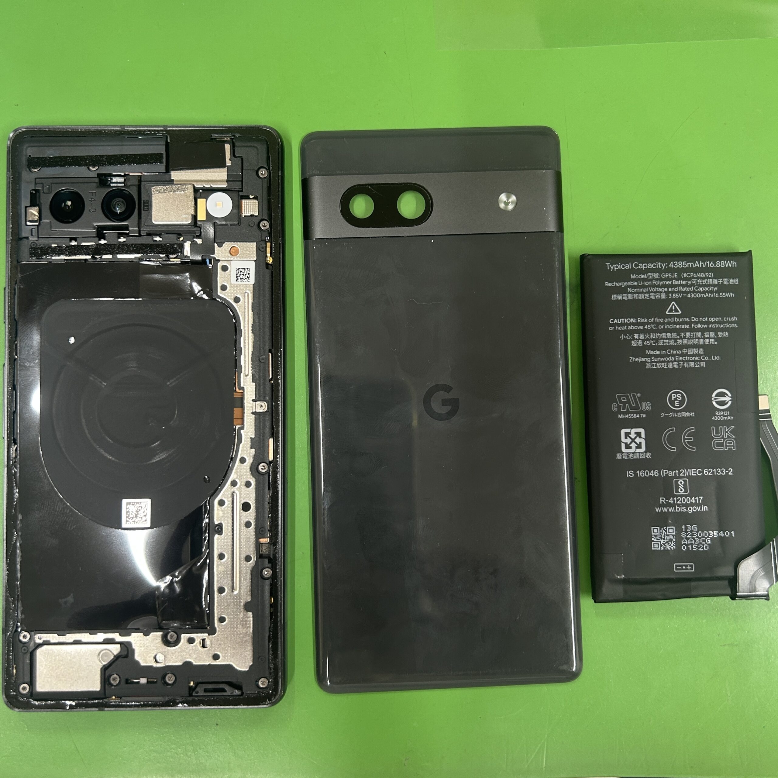 Android Pixel 7A バッテリー交換