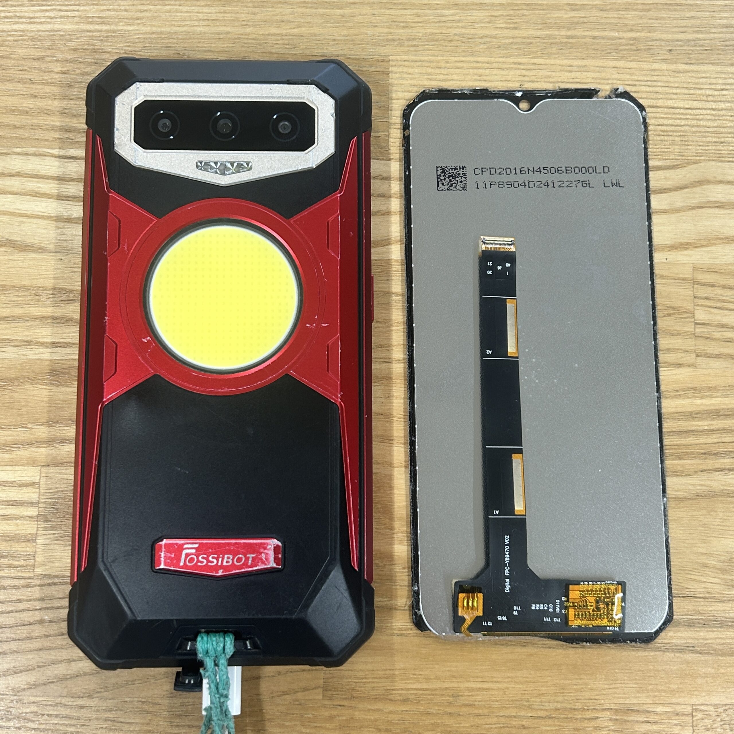 Android Fossibot F102 フロントパネル交換