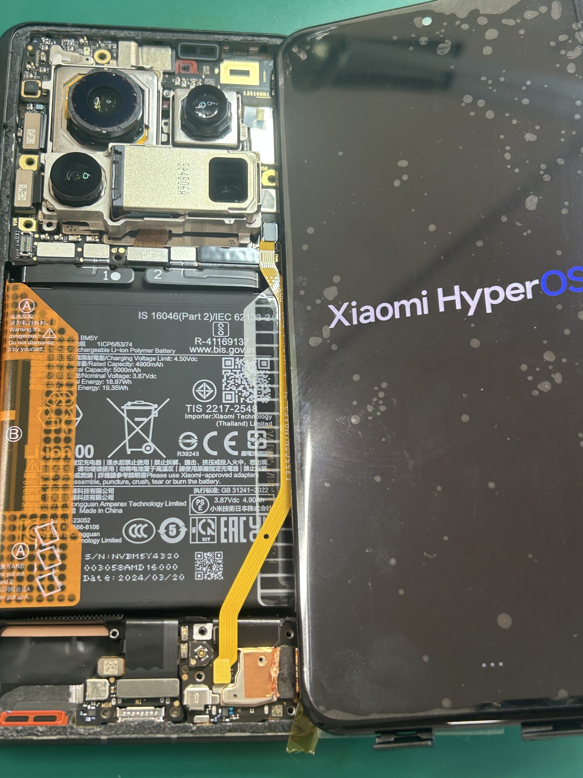 Android Xiaomi14 ULTRA  フロントパネル交換