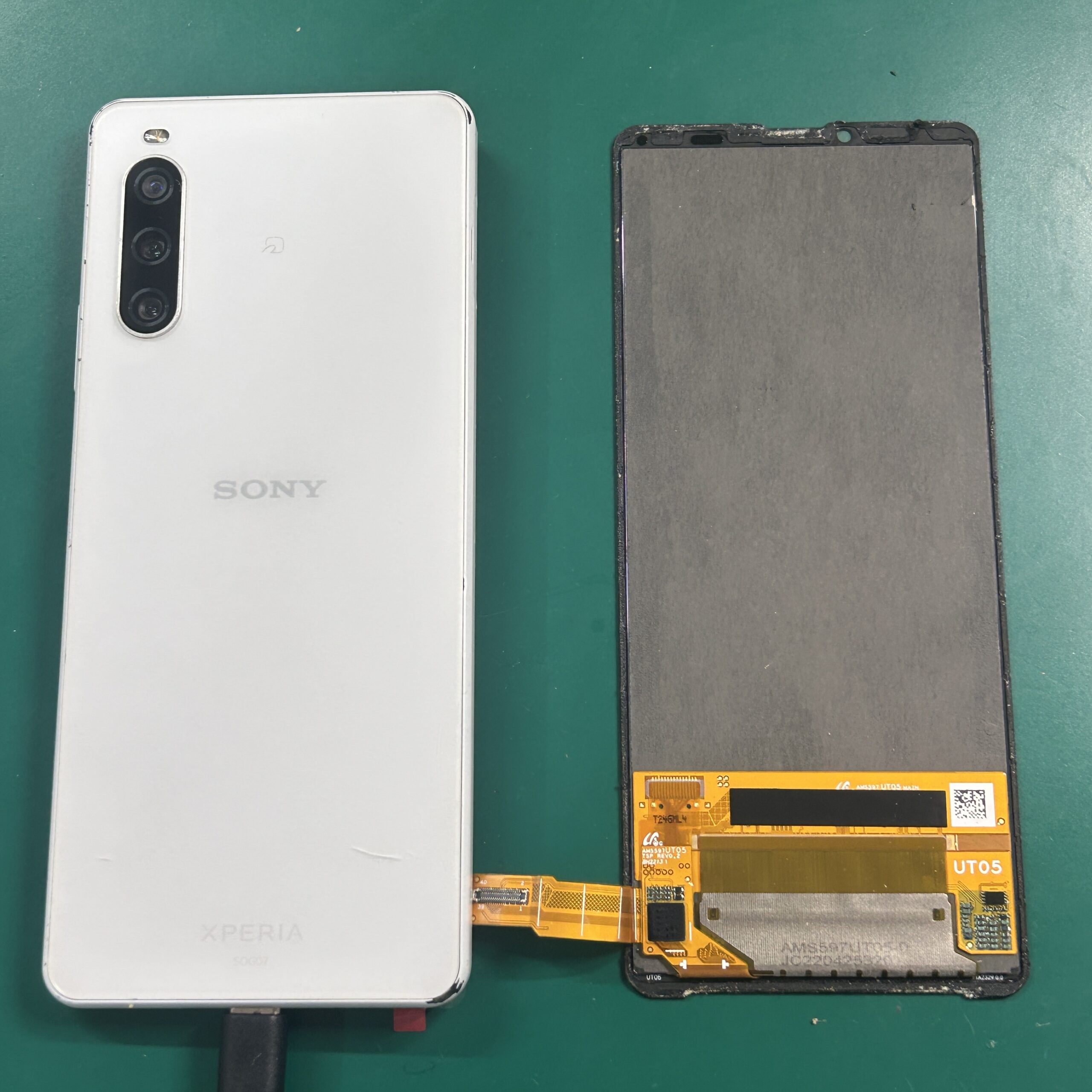 Android xperia10Ⅳ フロントパネル交換
